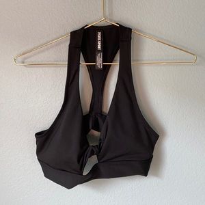 PINK black sports bra NWOT
